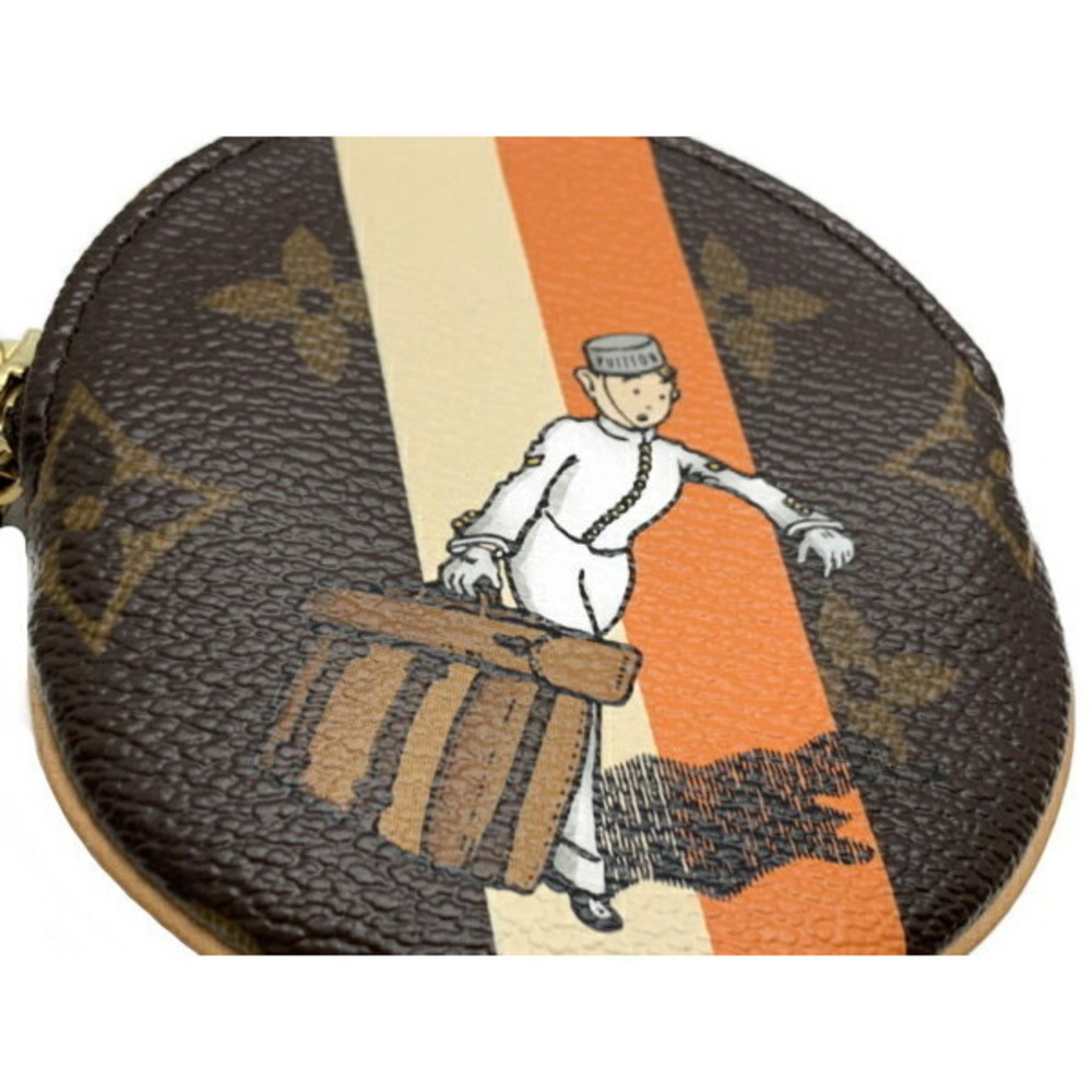 Louis Vuitton Groom Wallet Porte Monnaie Long Orange Round - Picture 4 of 5
